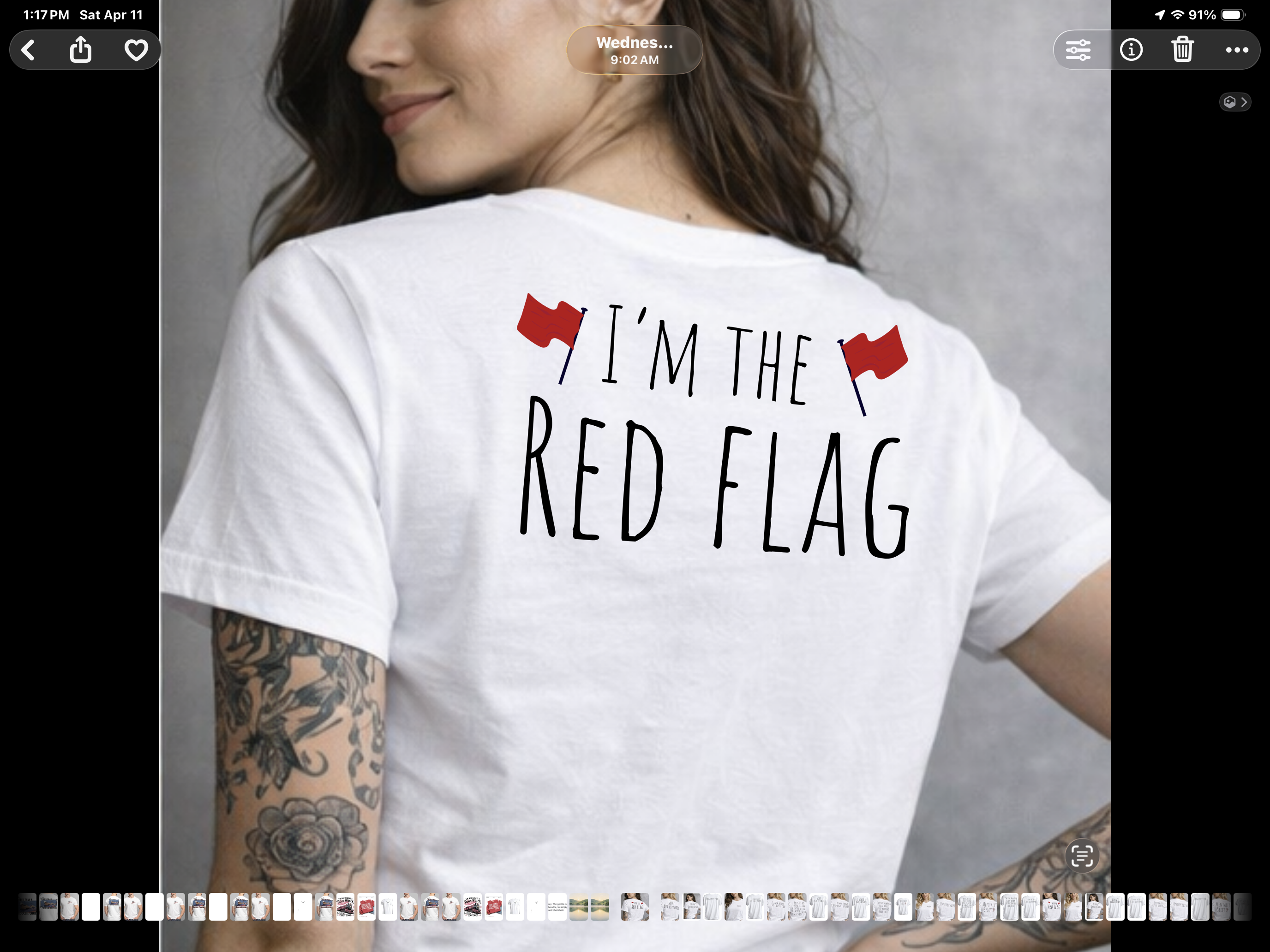 I’m The Red Flag Tee – Funny Self-Aware Graphic Shirt