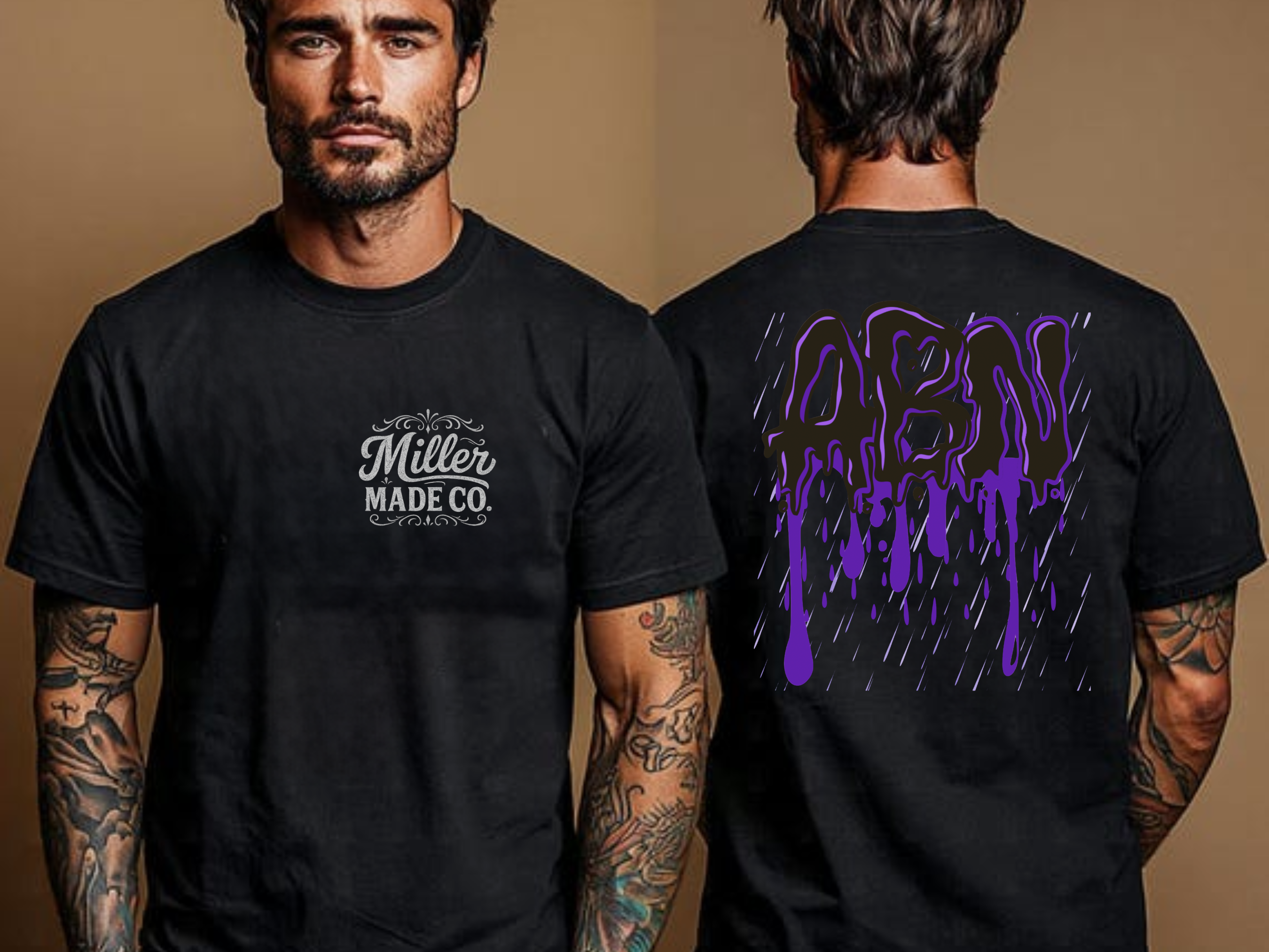 ABN Drip Graffiti Tee – Streetwear Edition | MillerMade Co.